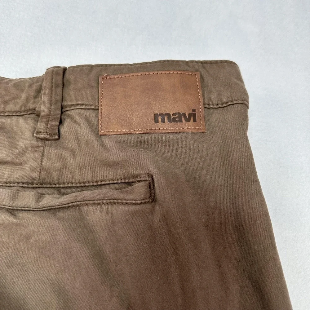 Mavi‎ Simon Shorts Mens 44 Brown Stretch Chino Casual Flat Front Turkey